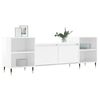 vidaXL TV Cabinet High Gloss White 160x35x55 cm Engineered Wood