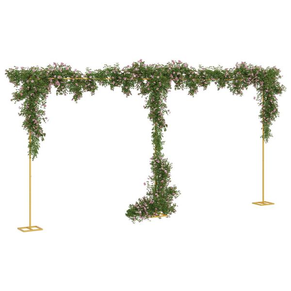 vidaXL Wedding Arch Gold 634 x 300 cm Steel