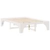 vidaXL Bed Frame White 160 x 200 cm Solid Pine Wood