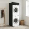 vidaXL Wash Machine Cabinet with Storage Black Oak 67.5 x 68 x 200 cm