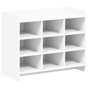 vidaXL Shoe Cabinet White 85 x 39.5 x 70 cm Engineered Wood