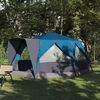 vidaXL Cabin Tent with Roof with Storage Blue 400 x 350 x 212 cm