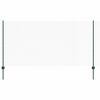vidaXL Hexagonal Fence with Post 100 x 1.2 m PVC-Coated Steel Green
