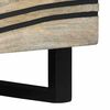 vidaXL Coffee Table Beige and Black 80 x 54 x 40 cm Solid Acacia wood