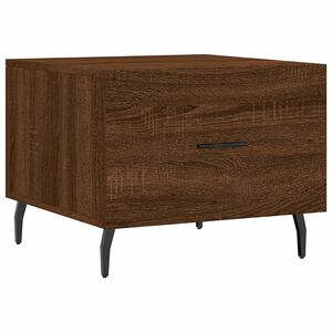 vidaXL Coffee Table Brown Oak 50x50x40 cm Engineered Wood
