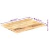 vidaXL Table Top Solid Mango Wood 25-27 mm 70x60 cm