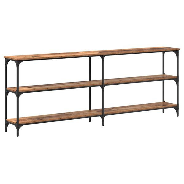 vidaXL Console Table Old Wood 200 x 29 x 75 cm