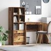 vidaXL Desk with Drawer 2 pcs Old Wood
