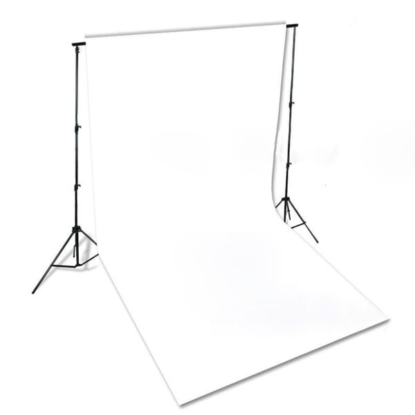 vidaXL Backdrop Cotton without Stand White 300x300 cm