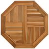 vidaXL Table Top 50x50x2.5 cm Octagonal Solid Wood Teak