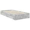 vidaXL Storage Bed Concrete Grey 90 x 200 cm Engineered Wood