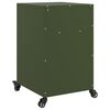 vidaXL Bedside Cabinets 2 pcs Olive Green 36x39x59 cm Steel