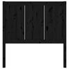 vidaXL Bed Headboard Black 95.5x4x100 cm Solid Pine Wood