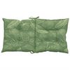 vidaXL Lowback Chair Cushions 6 pcs Leaf Pattern Fabric
