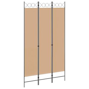 vidaXL Room Divider Beige 120 x 220 cm Fabric