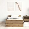 vidaXL Bed Frame without Mattress Artisan Oak 75x190 cm Engineered Wood