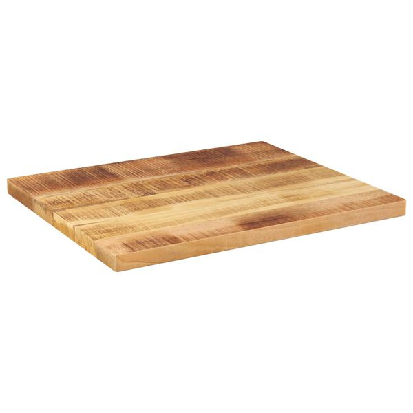 vidaXL Table Top 60x50x3.8 cm Rectangular Solid Wood Rough Mango