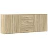 vidaXL Sideboards 3 pcs Sonoma Oak Engineered Wood