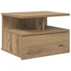 vidaXL Floating Nightstand Artisan Oak 40 x 31 x 28 cm Engineered Wood