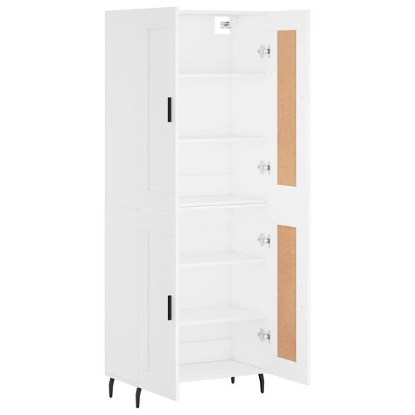 vidaXL Highboard White 69.5x34x180 cm Engineered Wood