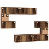 vidaXL TV Cabinet Set Wall-mounted 8 pcs Old Wood Engineered Wood