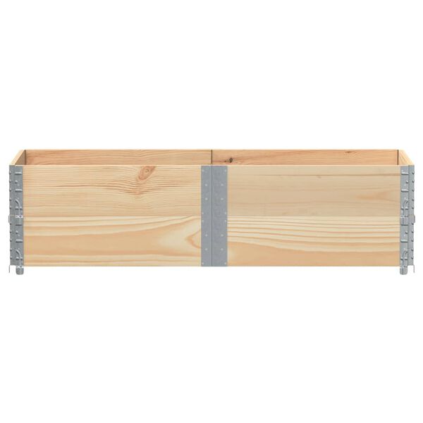 vidaXL Pallet Collars 2 pcs 150x50 cm Solid Wood Pine