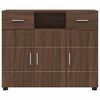 vidaXL Wooden Cabinet Brown Oak 88.5 x 30.5 x 73 cm Engineered Wood