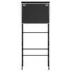 vidaXL 2-Tier Storage Rack over Laundry Machine Black 71x29.5x170.5 cm Iron