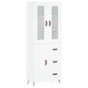 vidaXL Highboard White 69.5x34x180 cm Engineered Wood