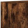 vidaXL TV Wall Cabinet with LED Lights Smoked Oak 60x35x41 cm