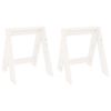 vidaXL Stools 2 pcs White 40x40x45 cm Solid Wood Pine