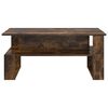vidaXL Coffee Table Smoked Oak 90 x 50 x 40 cm Engineered Wood