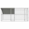 vidaXL Chicken Cage Silver 400 x 200 x 198.5 cm Galvanised steel