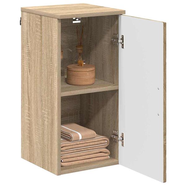 vidaXL Bathroom Cabinet Wall-mounted Sonoma Oak 30 x 31.5 x 61 cm