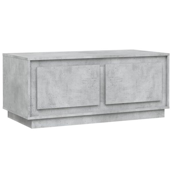 vidaXL Coffee Table Concrete Grey 102x50x44 cm Engineered Wood