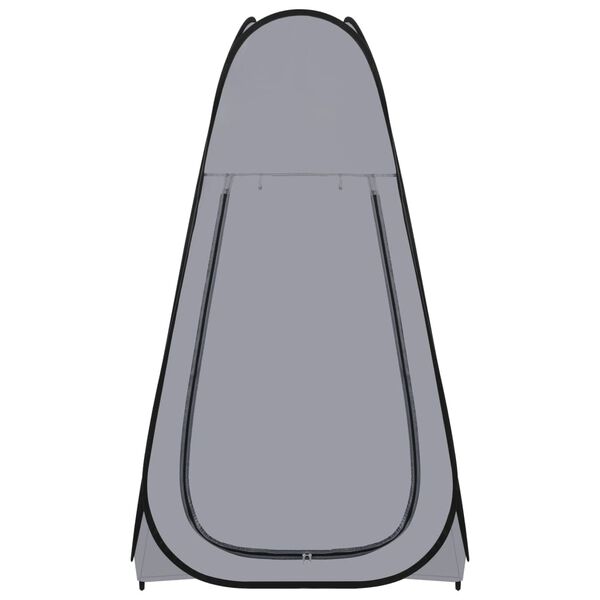 vidaXL Pop Up Shower Tent Grey