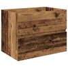 vidaXL Sink Cabinet with Built-in Basin and Faucet Old Wood