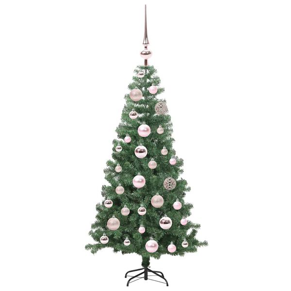 vidaXL Christmas Tree with 150 LEDs with Stand Green 120 cm PVC