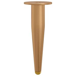 vidaXL Standing Feet 2 pcs Gold 98 x 40 mm Iron
