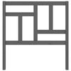 vidaXL Bed Headboard Grey 95.5x4x100 cm Solid Wood Pine