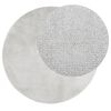 vidaXL Rug OVIEDO Short Pile Grey &Oslash; 240 cm