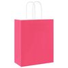 vidaXL Paper Bags 50 pcs with Handles Pink 18x8x22 cm