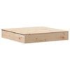 vidaXL Sandpit with Cover 111x111x19,5 cm Solid Wood Pine