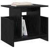 vidaXL TV Stand Black Oak 50 x 35 x 45 cm Engineered Wood