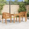 vidaXL Banana Chairs 2 pcs Solid Teak Wood