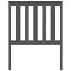 vidaXL Bed Headboard Grey 81x6x101 cm Solid Wood Pine