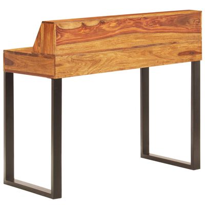 vidaXL Desk 110x50x94 cm Solid Sheesham Wood and Steel