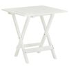 vidaXL Side Table | White | Acacia hardwood | Small | Foldable | Side Table