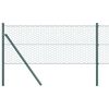 vidaXL Hexagon Fence Green 0.5 x 50 m Steel
