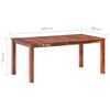 vidaXL Dining Table 180x90x76 cm Solid Wood